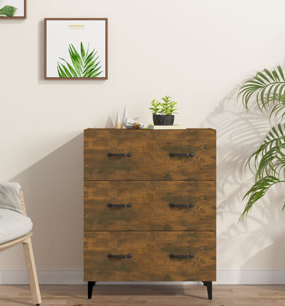 Sideboard Räuchereiche 69,5x34x90 cm Holzwerkstoff