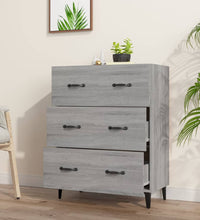 Sideboard Grau Sonoma 69,5x34x90 cm Holzwerkstoff