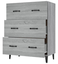 Sideboard Grau Sonoma 69,5x34x90 cm Holzwerkstoff