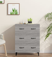 Sideboard Grau Sonoma 69,5x34x90 cm Holzwerkstoff