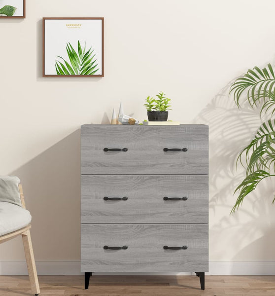 Sideboard Grau Sonoma 69,5x34x90 cm Holzwerkstoff