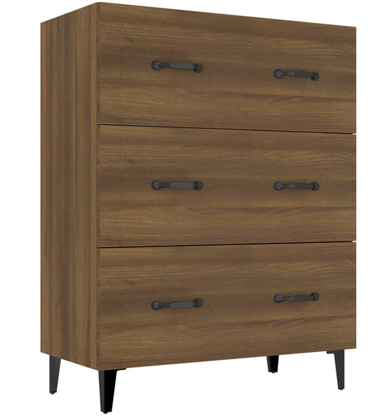 Sideboard Braun Eichen-Optik 69,5x34x90 cm Holzwerkstoff