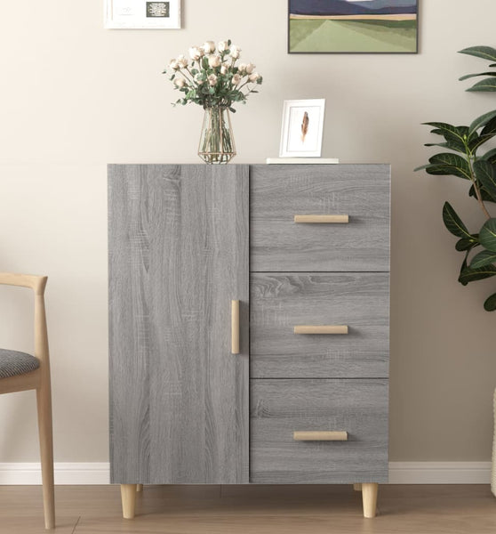 Sideboard Grau Sonoma 69,5x34x90 cm Holzwerkstoff