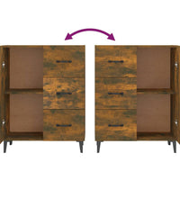 Sideboard Räuchereiche 69,5x34x90 cm Holzwerkstoff