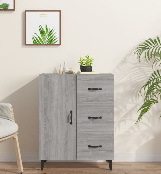 Sideboard Grau Sonoma 69,5x34x90 cm Holzwerkstoff