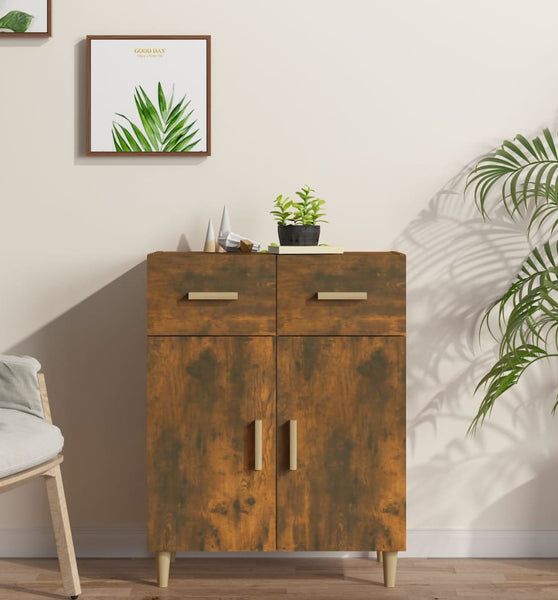 Sideboard Räuchereiche 69,5x34x89 cm Holzwerkstoff
