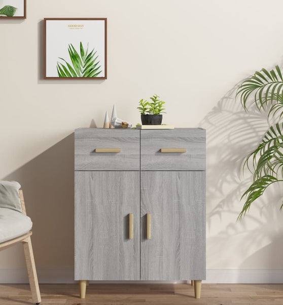 Sideboard Grau Sonoma 69,5x34x89 cm Holzwerkstoff