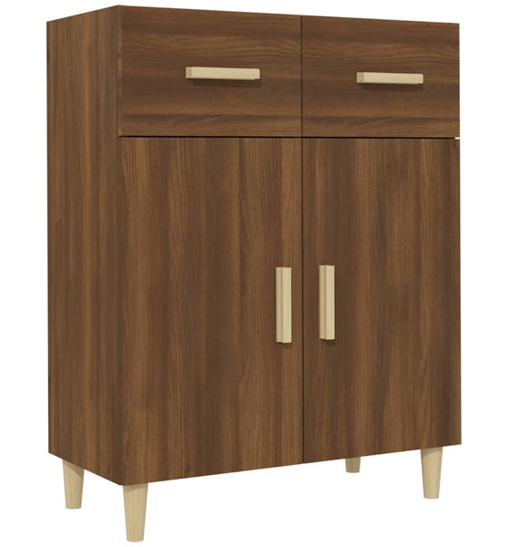 Sideboard Braun Eichen-Optik 69,5x34x89 cm Holzwerkstoff