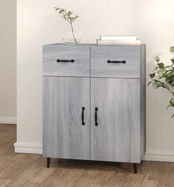 Sideboard Grau Sonoma 69,5x34x90 cm Holzwerkstoff