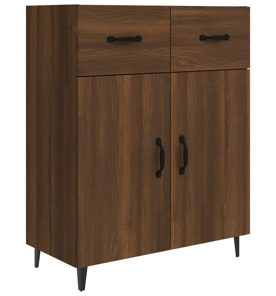Sideboard Braun Eichen-Optik 69,5x34x90 cm Holzwerkstoff