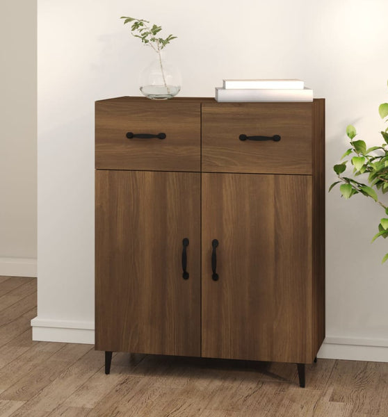 Sideboard Braun Eichen-Optik 69,5x34x90 cm Holzwerkstoff