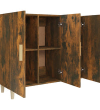 Sideboard Räuchereiche 90x34x80 cm Holzwerkstoff