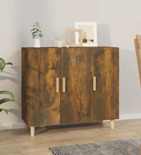 Sideboard Räuchereiche 90x34x80 cm Holzwerkstoff