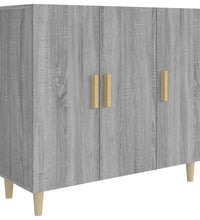 Sideboard Grau Sonoma 90x34x80 cm Holzwerkstoff