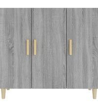 Sideboard Grau Sonoma 90x34x80 cm Holzwerkstoff