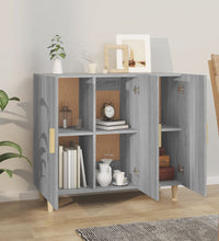 Sideboard Grau Sonoma 90x34x80 cm Holzwerkstoff