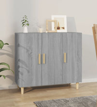 Sideboard Grau Sonoma 90x34x80 cm Holzwerkstoff