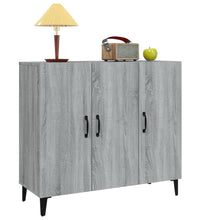 Sideboard Grau Sonoma 90x34x80 cm Holzwerkstoff