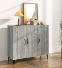 Sideboard Grau Sonoma 90x34x80 cm Holzwerkstoff