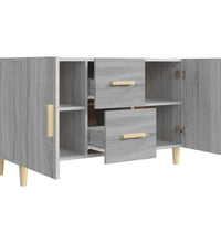 Sideboard Grau Sonoma 100x36x60 cm Holzwerkstoff