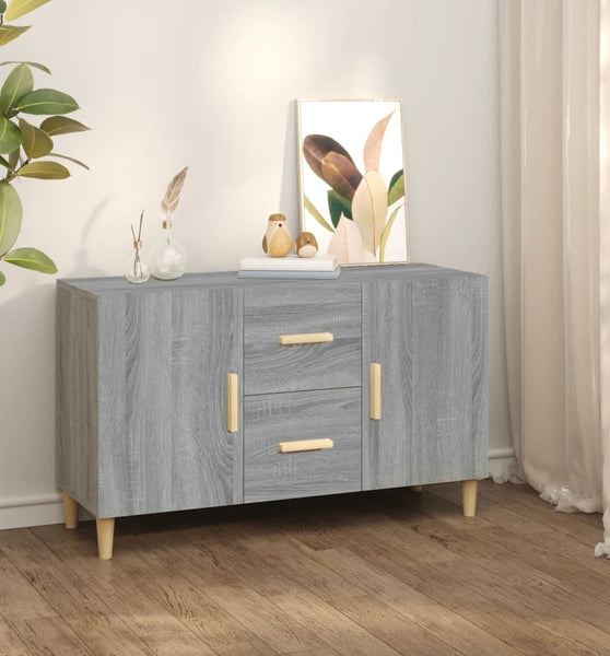 Sideboard Grau Sonoma 100x36x60 cm Holzwerkstoff