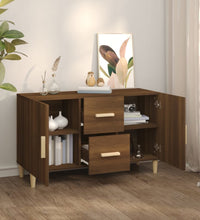 Sideboard Braun Eichen-Optik 100x36x60 cm Holzwerkstoff