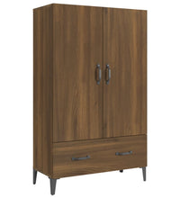 Highboard Braun Eichen-Optik 70x31x115 cm Holzwerkstoff