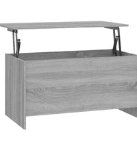 Couchtisch Grau Sonoma 102x55,5x52,5 cm Holzwerkstoff