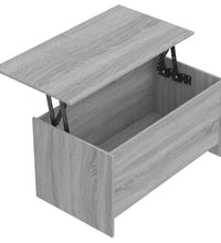 Couchtisch Grau Sonoma 102x55,5x52,5 cm Holzwerkstoff