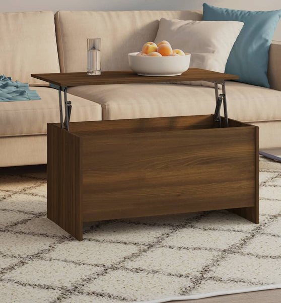 Couchtisch Braun Eichen-Optik 102x55,5x52,5 cm Holzwerkstoff