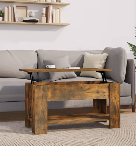 Couchtisch Räuchereiche 101x49x52 cm Holzwerkstoff