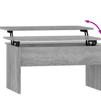 Couchtisch Grau Sonoma 80x50,5x41,5 cm Holzwerkstoff