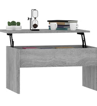 Couchtisch Grau Sonoma 80x50,5x41,5 cm Holzwerkstoff