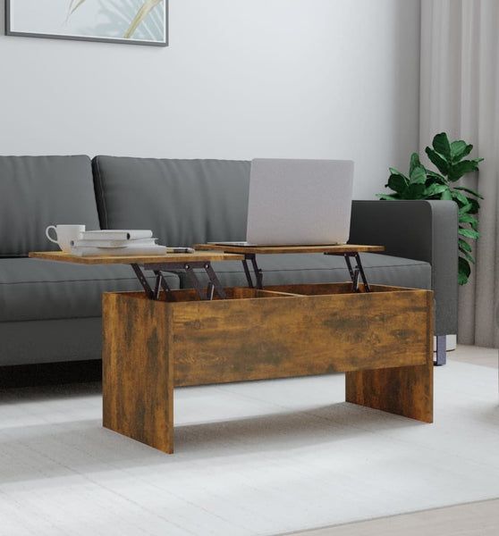 Couchtisch Räuchereiche 102x50,5x46,5 cm Holzwerkstoff