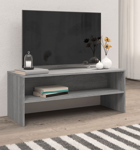 TV-Schrank Grau Sonoma 100x40x40 cm Holzwerkstoff