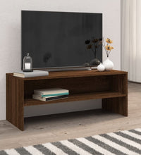 TV-Schrank Braun Eichen-Optik 100x40x40 cm Holzwerkstoff