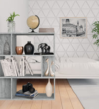 Bücherregal/Raumteiler Grau Sonoma 80x24x96 cm Holzwerkstoff