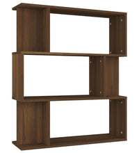 Bücherregal/Raumteiler Braun Eiche 80x24x96 cm Holzwerkstoff