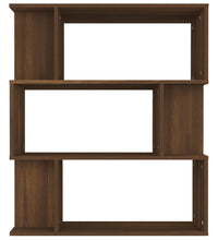 Bücherregal/Raumteiler Braun Eiche 80x24x96 cm Holzwerkstoff