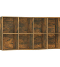 Bücherregal/Sideboard Räuchereiche 66×30×130 cm Holzwerkstoff