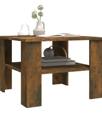Couchtisch Räuchereiche 60x60x42 cm Holzwerkstoff
