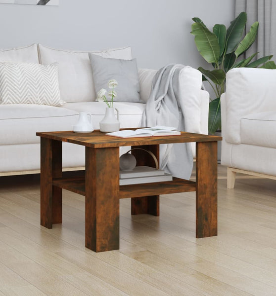 Couchtisch Räuchereiche 60x60x42 cm Holzwerkstoff