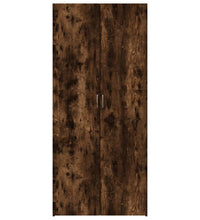 Schuhschrank Räuchereiche 80x35,5x180 cm Holzwerkstoff