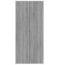 Schuhschrank Grau Sonoma 80x35,5x180 cm Holzwerkstoff