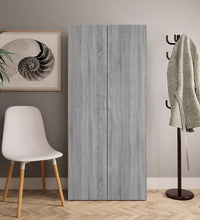 Schuhschrank Grau Sonoma 80x35,5x180 cm Holzwerkstoff