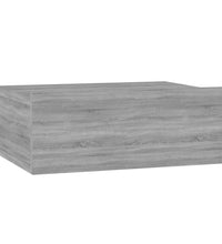 Hängender Nachttisch Grau Sonoma 40x30x15 cm Holzwerkstoff