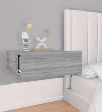 Hängender Nachttisch Grau Sonoma 40x30x15 cm Holzwerkstoff
