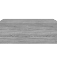 Hängender Nachttisch Grau Sonoma 40x30x15 cm Holzwerkstoff