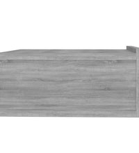 Hängender Nachttisch Grau Sonoma 40x30x15 cm Holzwerkstoff