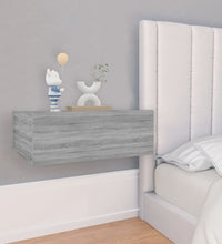 Hängender Nachttisch Grau Sonoma 40x30x15 cm Holzwerkstoff